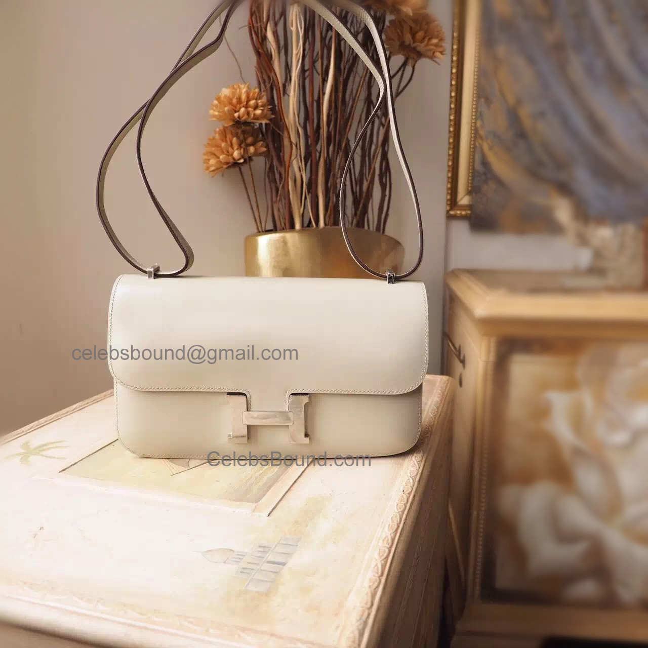 Hermes Constance Elan 25 Bag in ck80 Pearl Grey Tadelakt Calfskin PHW